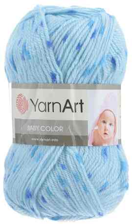 Пряжа для вязания YarnArt "Baby Color", цвет: синий, голубой (0265), 150 м, 50 г, 5 шт