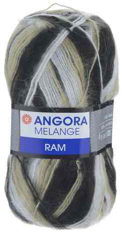 Пряжа для вязания YarnArt "Angora Ram. Melange", цвет: белый, бежевый, черный (723), 500 м, 100 г, 5 шт