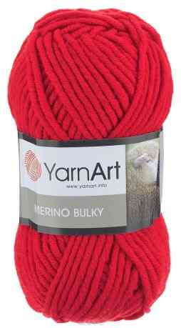 Пряжа для вязания YarnArt "Merino Bulky", цвет: алый (156), 100 м, 100 г, 5 шт