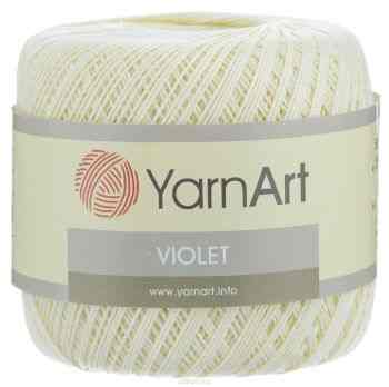 Пряжа для вязания YarnArt "Violet", цвет: молочный (0326), 282 м, 50 г, 6 шт