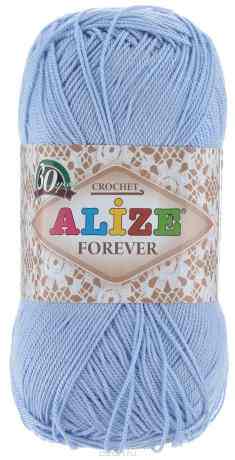 Пряжа для вязания Alize "Forever", цвет: голубой (40), 300 м, 50 г, 5 шт