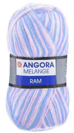 Пряжа для вязания YarnArt "Angora Ram. Melange", цвет: голубой, розовый, белый (711), 500 м, 100 г, 5 шт