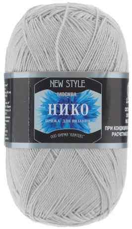 Пряжа для вязания Камтекс "Нико", цвет: серебристый (008), 500 м, 100 г, 10 шт