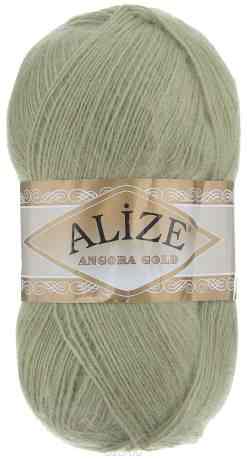 Пряжа для вязания Alize "Angora Gold", цвет: оливковый (569), 550 м, 100 г, 5 шт