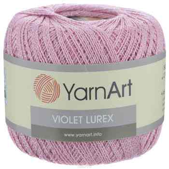 Пряжа для вязания YarnArt "Violet Lurex", цвет: светло-лиловый, серебристый (15046), 270 м, 50 г, 6 шт