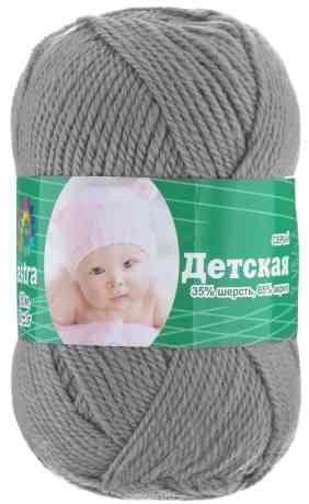 Пряжа для вязания Астра "Baby", цвет: серый, 150 м, 50 г, 4 шт