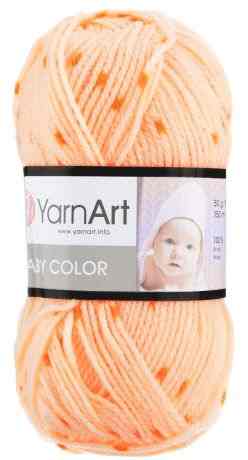 Пряжа для вязания YarnArt "Baby Color", цвет: персиковый, оранжевый (272), 150 м, 50 г, 5 шт