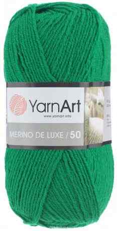 Пряжа для вязания YarnArt "Merino de Lux", цвет: зеленый (338), 280 м, 100 г, 5 шт