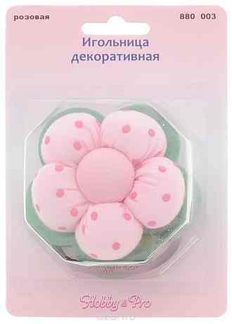 Игольница декоративная "Hobby&Pro", цвет: розовый, зеленый. 7708564