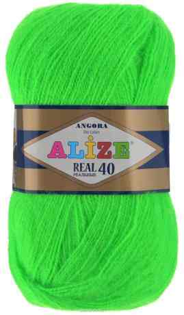 Пряжа для вязания Alize "Angora Real", цвет: салатовый (551), 480 м, 100 г, 5 шт