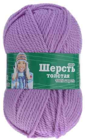 Пряжа для вязания Астра "Wool XL", цвет: сиреневый, 110 м, 100 г, 3 шт