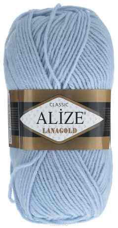Пряжа для вязания Alize "Lanagold", цвет: светло-голубой (480), 240 м, 100 г, 5 шт