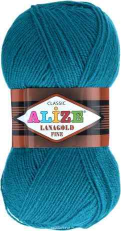 Пряжа для вязания Alize "Lanagold Fine", цвет: павлиновая зелень (640), 390 м, 100 г, 5 шт