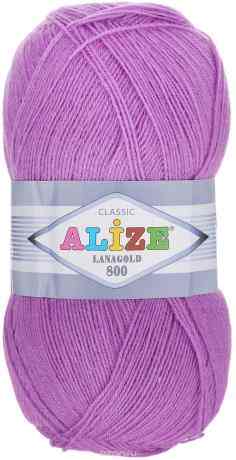Пряжа для вязания Alize "Lanagold 800", цвет: орхидея (260), 800 м, 100 г, 5 шт