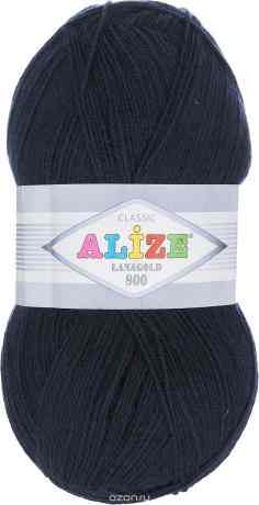 Пряжа для вязания Alize "Lanagold 800", цвет: темно-синий (58), 800 м, 100 г, 5 шт