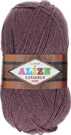 Пряжа для вязания Alize "Lanagold Fine", цвет: темно-сиреневый (589), 390 м, 100 г, 5 шт