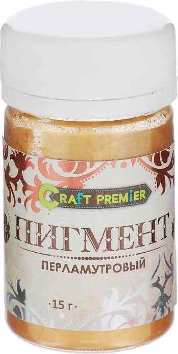 Пигмент перламутровый "Craft Premier", цвет: золотистый, 15 г