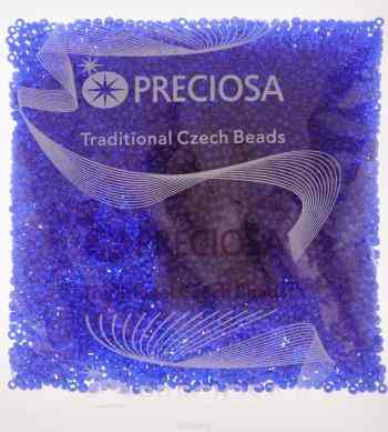 Бисер Preciosa "Ассорти", прозрачный, цвет: синий (29), 10/0, 50 г. 163142