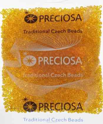 Бисер Preciosa "Ассорти", прозрачный, цвет: оранжевый (12), 10/0, 50 г. 163142