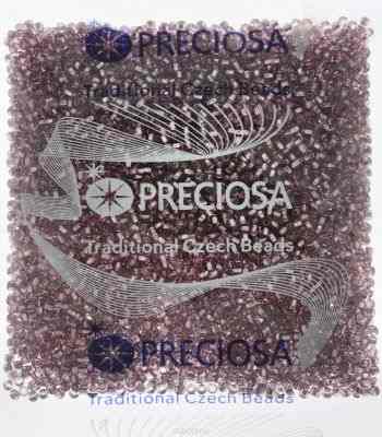 Бисер Preciosa "Ассорти", с серебристой серединой, цвет: фиолетовый (16), 10/0, 50 г