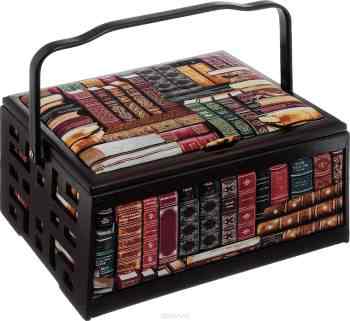 Шкатулка для рукоделия RTO "Книги", с вкладышем, 28 х 20,5 х 15,5 см