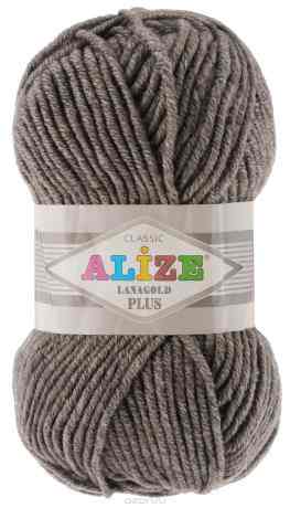 Пряжа для вязания Alize "Lana Gold Plus", цвет: серо-коричневый (240), 140 м, 100 г, 5 шт