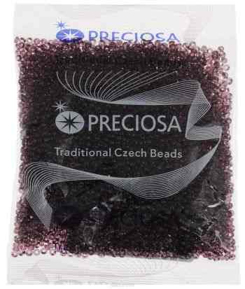 Бисер Preciosa "Ассорти", прозрачный, цвет: фиолетовый (04), 10/0, 50 г. 163142