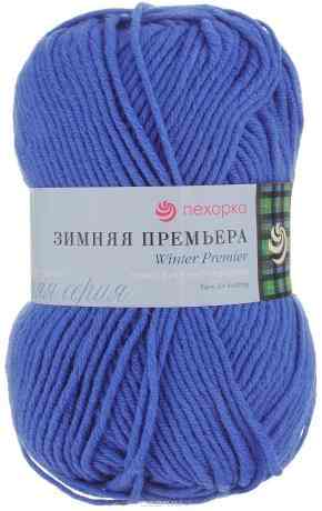 Пряжа для вязания Пехорка "Зимняя премьера", цвет: кобальт (415), 150 м, 100 г, 10 шт