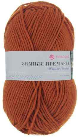 Пряжа для вязания Пехорка "Зимняя премьера", цвет: светло-терракотовый (30), 150 м, 100 г, 10 шт