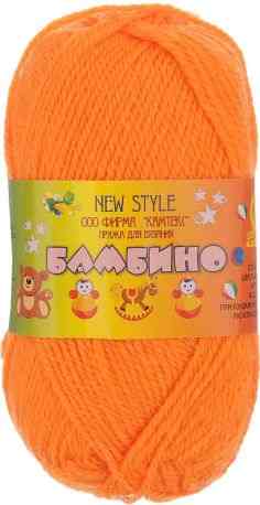 Пряжа для вязания Камтекс "Бамбино", цвет: оранжевый (035), 150 м, 50 г, 10 шт