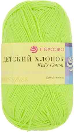 Пряжа для вязания Пехорка "Детский хлопок", цвет: незрелый лимон (483), 330 м, 100 г, 5 шт
