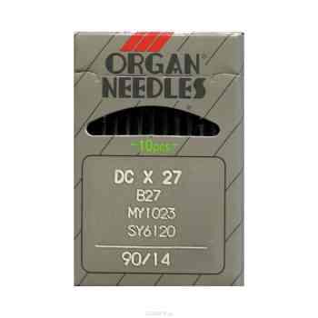 Иглы для промышленных швейных машин "Organ", DCx27/90, 10 шт