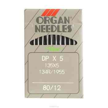 Иглы для промышленных швейных машин "Organ", DPx5/80, 10 шт