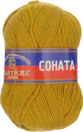 Пряжа для вязания Камтекс "Соната", цвет: горчица (033), 250 м, 100 г, 10 шт