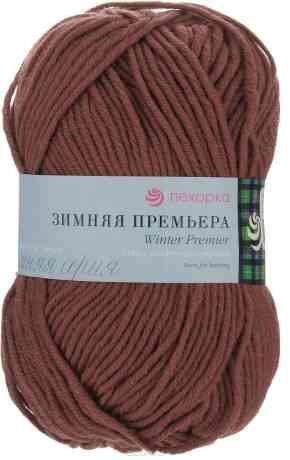 Пряжа для вязания Пехорка "Зимняя премьера", цвет: марсала (787), 150 м, 100 г, 10 шт
