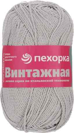 Пряжа для вязания Пехорка "Винтажная", цвет: светло-серый (08), 240 м, 100 г, 5 шт