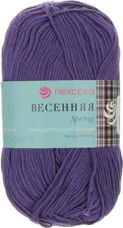 Пряжа для вязания Пехорка "Весенняя", цвет: фиолетовый (78), 250 м, 100 г, 5 шт
