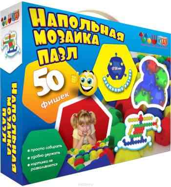 Тотошка Мозаика напольная 50 элементов
