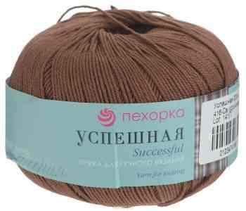 Пряжа для вязания Пехорка "Успешная", цвет: коричневый (416), 220 м, 50 г, 10 шт