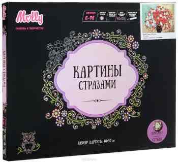 Molly Картина стразами Цветы России
