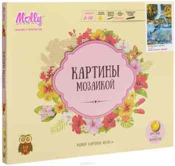 Molly Картина мозаикой Дельфины у водопада