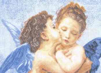 Набор для вышивания крестом Чарiвна Мить "Ангелы", 38 х 26 см