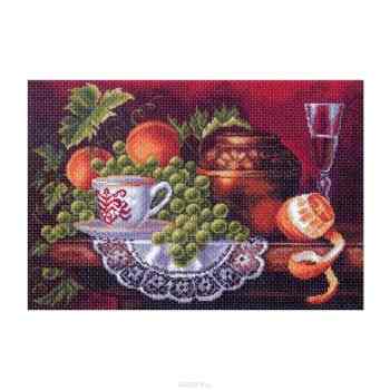 Канва с нанесенным рисунком для вышивания Матренин Посад "Фруктовый пир", 33 х 45 см