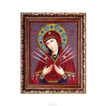 Алмазная мозаика Преобрана "Семистрельная", 28 см х 22 см. 0055