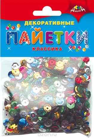 Апплика Набор для увлечений Декоративные пайетки Классика