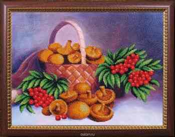 Набор для вышивания бисером Магия канвы "Осенний натюрморт", 39 х 29 см