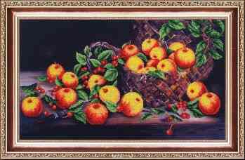 Набор для вышивания бисером Магия канвы "Яблочный спас", 46 х 27 см