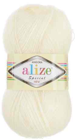 Пряжа для вязания Alize "Angora Special New", цвет: молочный (01), 550 м, 100 г, 5 шт