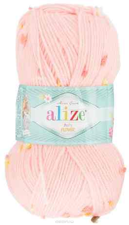 Пряжа для вязания Alize "Baby Flower", цвет: розовый, желтый, оранжевый (5392), 210 м, 100 г, 5 шт
