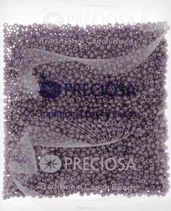 Бисер Preciosa "Ассорти", непрозрачный, с радужным покрытием, цвет: сиреневый (07), 10/0, 50 г